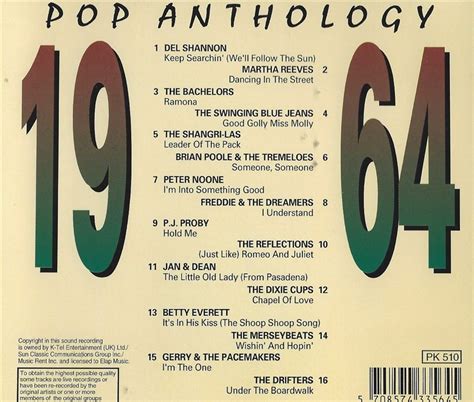 Various Artists Pop Anthology 1964