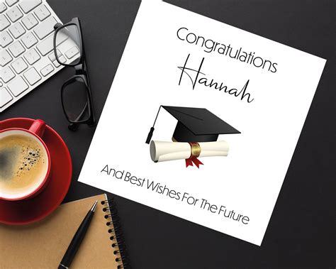 Personalised Graduation Card Congratulations On Your Etsy Uk