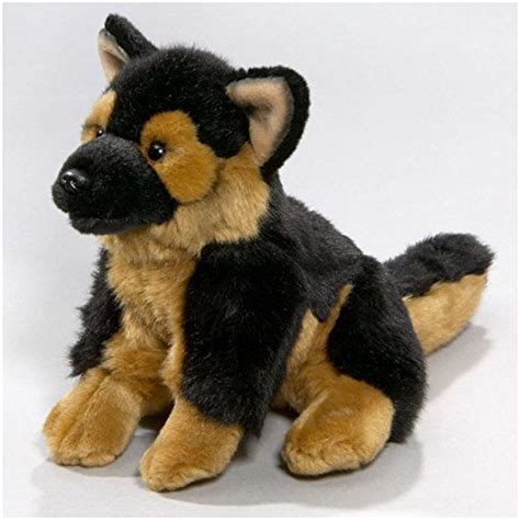 Stuffed Animal German Shepherd Dog Sitting 8 Inches 21cm Plush Toy