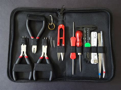 16 Piece Diy Jewelry Tool Set With Black Case Beading And Crafting Kit