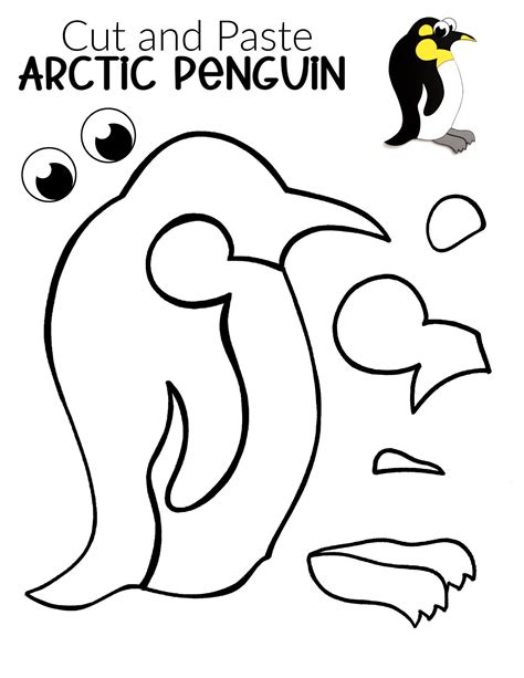 Easy Arctic Penguin Craft For Kids With Free Template Arctic Animals
