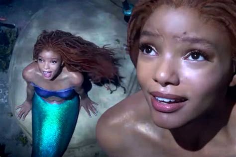 ‘the little mermaid teaser first look at halle bailey in disney s live action adaptation d23