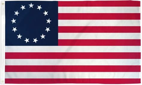 Betsy Ross 2x3 Ft Poly Banner Flag 13 Stars 1776 American Colonial