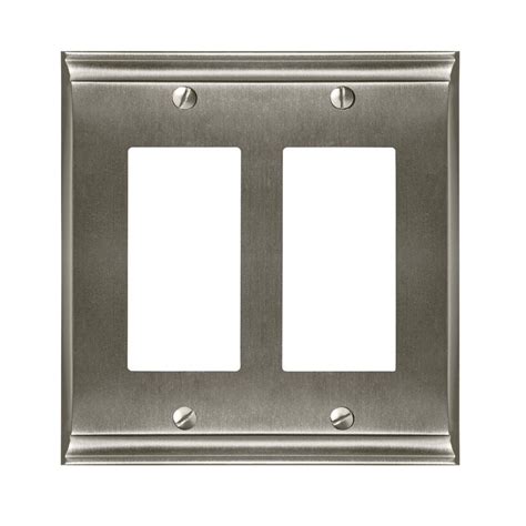 Find many great new & used options and get the best deals for vintage brass amerock light switch cover plate at the best online prices at ebay! Amerock Candler 2-Rocker Wall Plate, Satin Nickel-1906899 ...