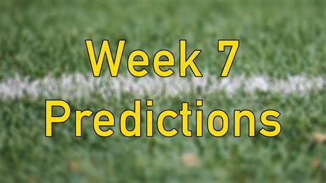 Week 7 Football Picksnfl Week 7 Predictions And Discussion Youtube