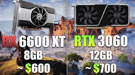 Rx 6600 Xt Vs Rtx 3060 Test In 7 Games Youtube