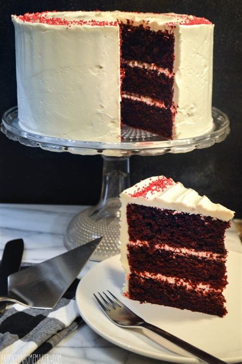 Historically, red velvet cake was just chocolate cake tinted red from the acid in cocoa powder, not from food coloring. Red Velvet Cake with Ermine Icing (With images) | Velvet ...