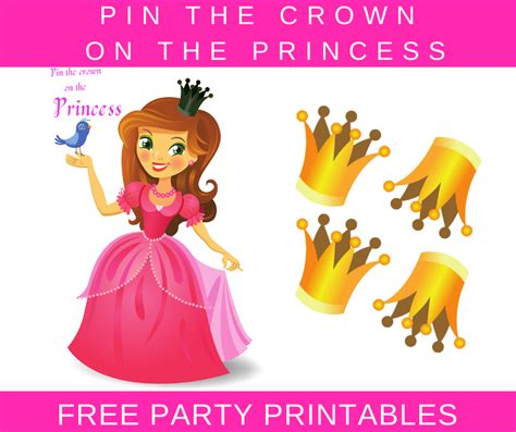 Pin The Tiara On The Princess Printable Printable Word Searches