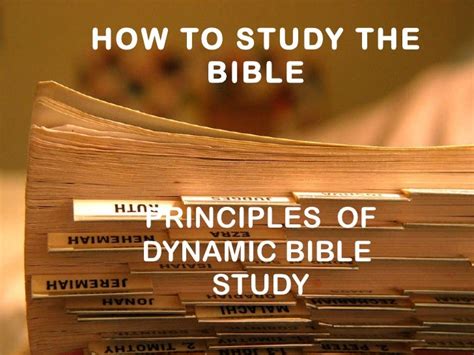 How To Study The Bible Pastor Joseph V Thelusca
