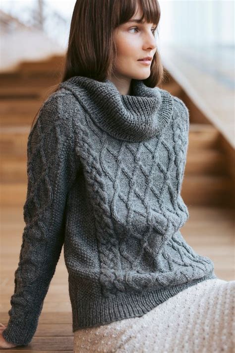 50 Free Sweater Knitting Patterns For Women Cable Knit Sweater