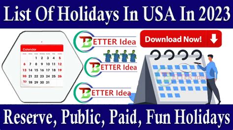 Federal Holidays In Usa In 2023 Federal Reserve Public Paid Fun