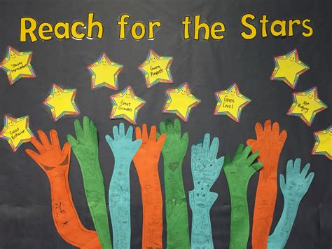 Reach For The Stars Classroom Bulletin Board Idea The Stars Are Goals