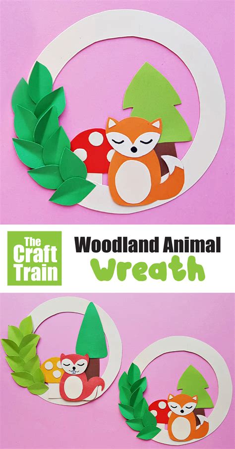 Woodland Animal Wreath The Craft Train