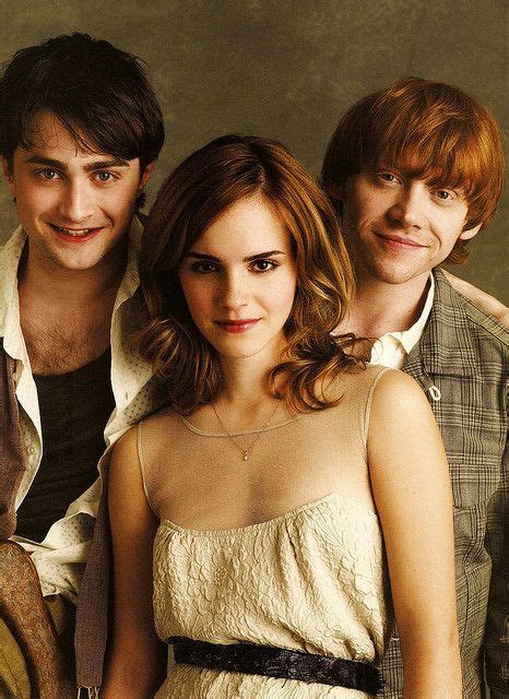 Rupert Grint Daniel Radcliffe Emma Watson Love Her Hair In This