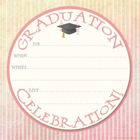 40 Free Graduation Invitation Templates Templatelab Throughout