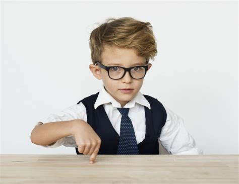 Elementary Age Boy Smart Thinking Premium Photo Rawpixel
