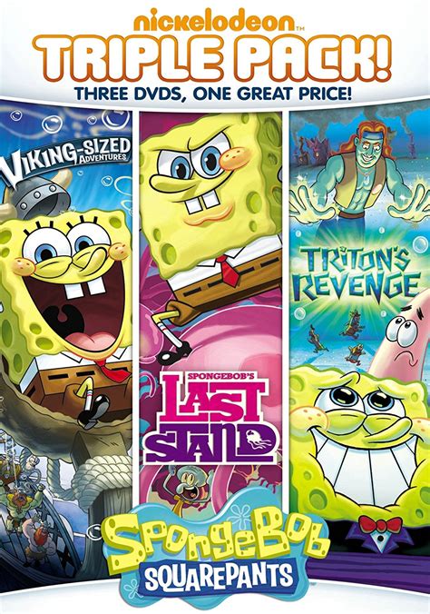 SpongeBuddy Mania SpongeBob DVD And VHS Triple Pack