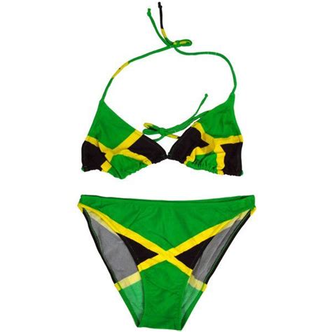 Jamaican Two Piece Bikini Swimwear Bikini Swimsuit Rainbow Bikini My