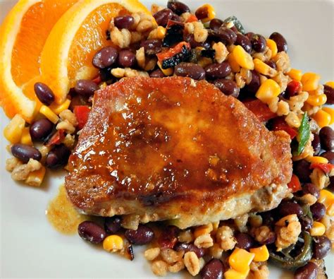 Cumin Dusted Pork Chops With Citrus Glaze Frugal Hausfrau