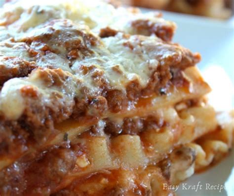 Homemade Classic Lasagna Easy Kraft Recipes