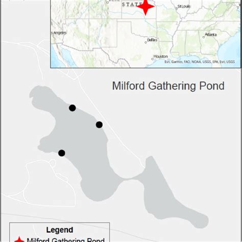 Map Of Milford Lake Gathering Pond Junction City Ks Usa Download