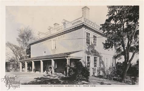 Schuyler Mansion Rear View Albany Postcard Project