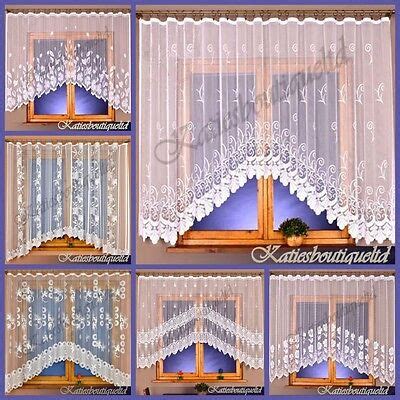 JARDINIERE NET CURTAINS LACE CURTAINS PANEL READY TO HANG | eBay