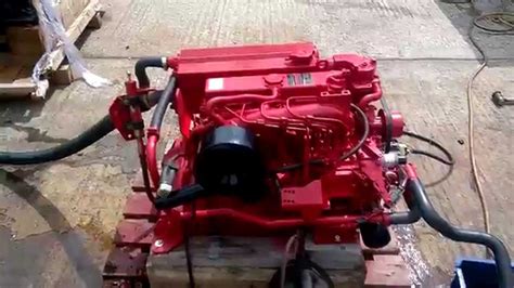 Beta Marine 50 Marine Diesel Engine Test Run Youtube