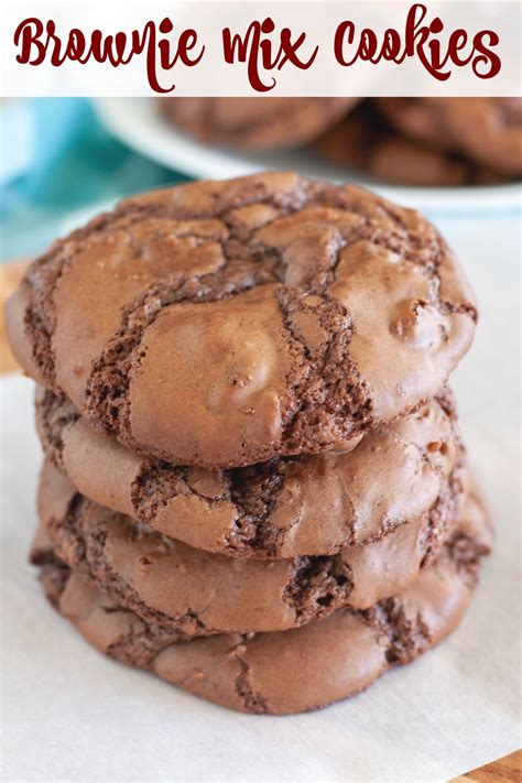 Delicious Chocolate Cookies Using Brownie Mix Wecipezxews