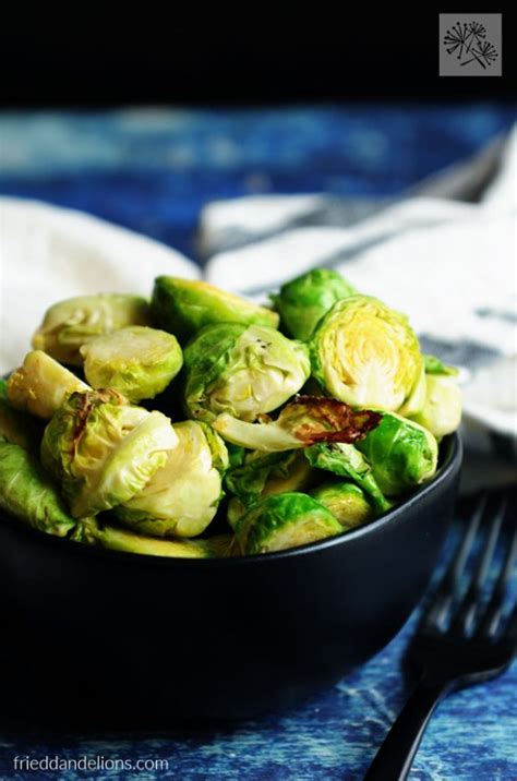 Delicious and crispy air fryer brussel sprouts make the perfect side dish or snack without the use of the oven. Easy Vegan Air Fryer Brussels Sprouts — Fried Dandelions ...