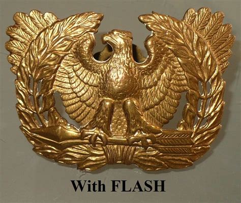 Vintage Wwii Us Army Warrant Officer Eagle Hat Pin Standing On Two