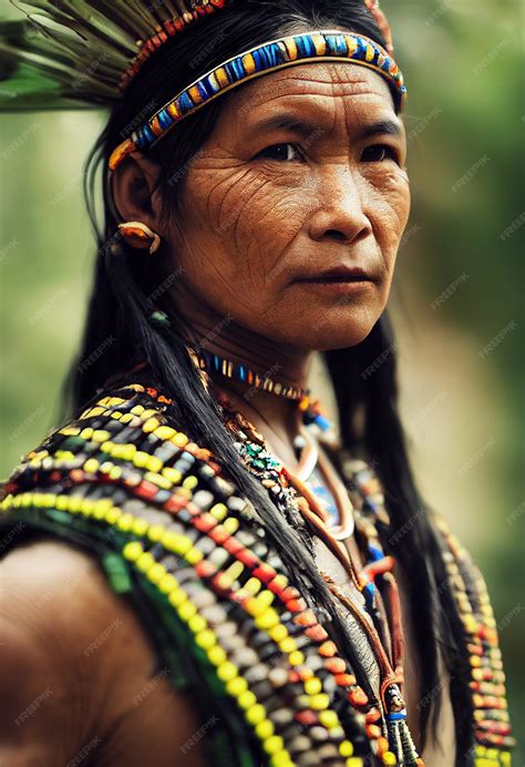 premium photo amazon tribe women with traditional dress and jewellery in rain forest jungle