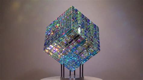 Large Chroma Cube Glass Sculpture By Jack Storms Youtube