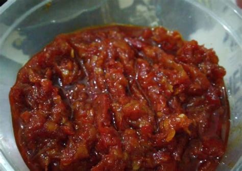 Sambal terasi matang is the fully cooked version of iconic indonesian shrimp paste chili sauce. Resep Sambel terasi matang enak oleh Erfiyanti Fajar Sari ...