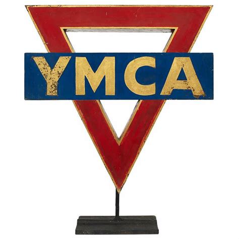 American Ymca Metal Sign From A Unique Collection Of Antique And