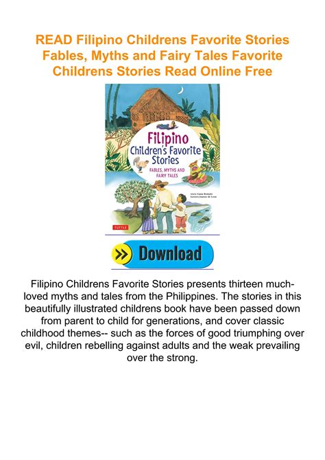 Read Filipino Childrens Favorite Stories Fables Myths And Fairy Tales