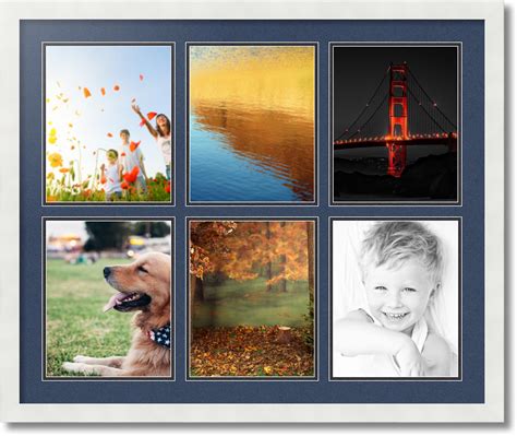 Shop wayfair for all the best 8 x 10 collage & floating picture frames. ArtToFrames Collage Mat Picture Photo Frame 6 8x10 ...