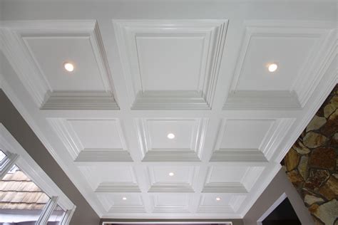 Coffered ceilings add a dimension of elegance to a room, they can make seemingly plan room dramatic or compliment the grandure of a great room. Coffered Ceilings - Wainscot Solutions, Inc.