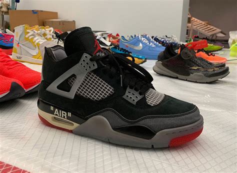 Two Unreleased Sample Colorways Of The Off White X Air Jordan 4
