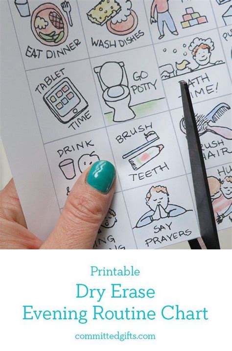 Printable Bedtime Routine Chart Game For Toddler And Preschooler Etsy