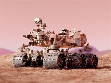 Curiosity Rover Mars 3d Model Vray 3d Printed Car Model ~ Creative Market
