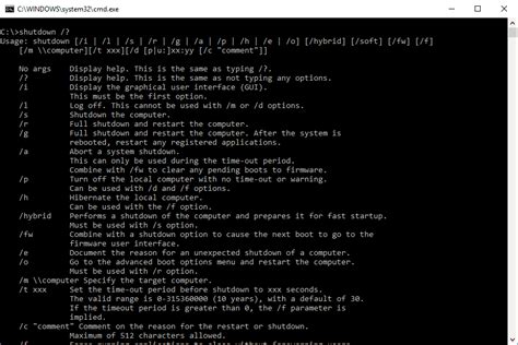 Zeit gesteuertes herunter fahren oder neustart des systems ist unter windows wie folgt möglich Shutdown Command (Examples, Options, Switches, and More)