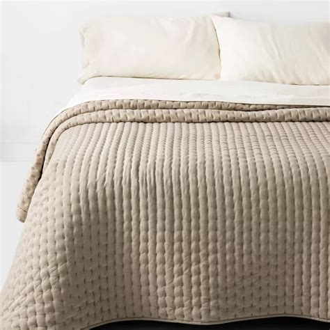cashmere blend quilt casaluna™ target bedding ruffle quilt neutral quilt