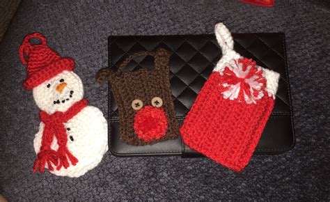 Crocheted T Card Holders Christmas Ts To Make T Card Holder