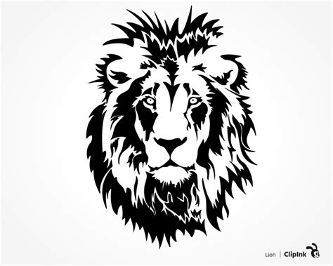 Lion svg, lion head svg, tatoo svg | svg, png, eps, dxf, pdf | ClipInk