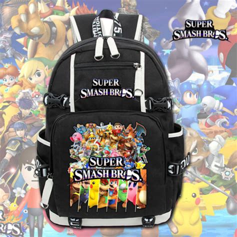 Super Smash Bros Backpack Rucksack Schulranzen Kids Unisex Travel