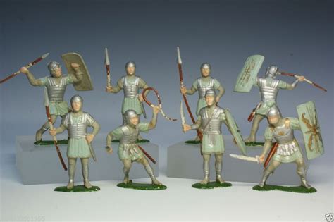 Louis Marx Gb Factory Collection Of Roman Soldiers 60mm Plastic Hand