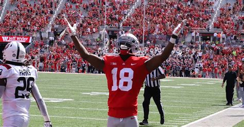 Ohio State Marvin Harrison Jr Dazzles For Buckeyes In Blowout Win