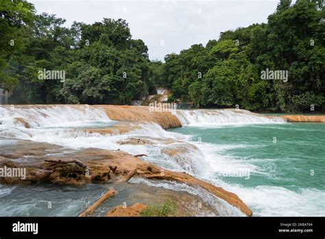 View Of Agua Azul Waterfalls In Chiapas Mexico Beautiful Mexican