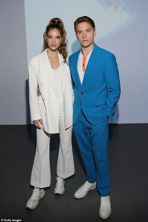 Barbara Palvin And Boyfriend Dylan Sprouse Coordinate In Suits At Boss